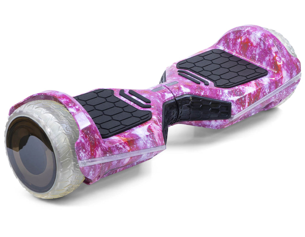 INFINITY - Pink Galaxy 6.5" All Terrain APP Bluetooth & LED Official Hoverboard - Official Hoverboard