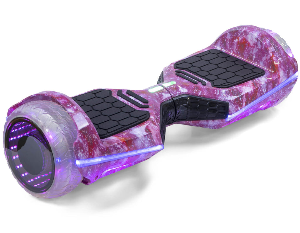 INFINITY - Pink Galaxy 6.5" All Terrain APP Bluetooth & LED Official Hoverboard - Official Hoverboard