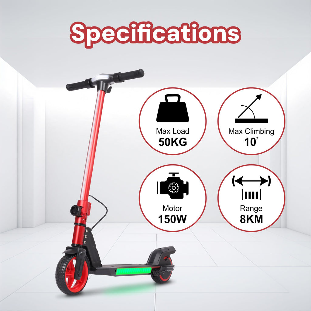 S31 Kids PRO ELECTRIC SCOOTER - LED Lights - 150W Power - High Performance