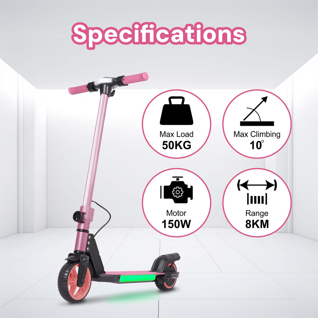 S31 Kids PRO ELECTRIC SCOOTER - LED Lights - 150W Power - High Performance