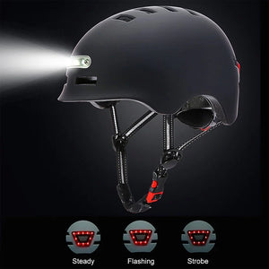 Electric Scooter Safety Helmet with LED Light