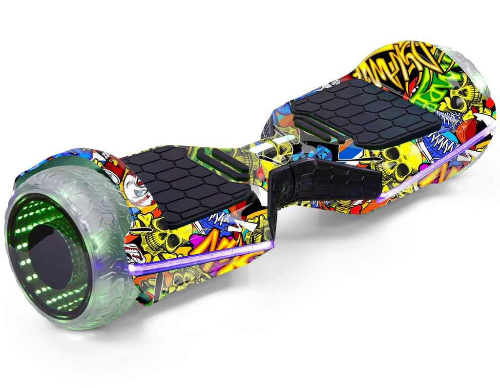 INFINITY - Hip Hop Graffiti Bundle 6.5" All Terrain APP Bluetooth & LED Official Hoverboard
