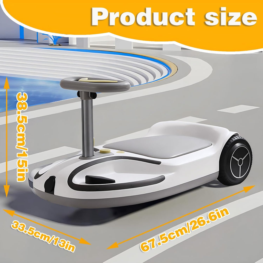 Wiggle Car - Electric Ride On Go Kart with Bluetooth & Disco LED