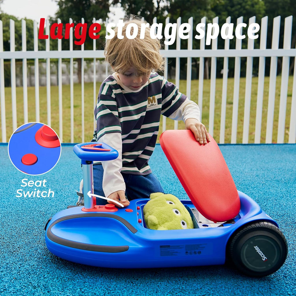 Wiggle Car - Electric Ride On Go Kart with Bluetooth & Disco LED