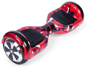 Red Vortex Camo 6.5" Disco LED Official Hoverboard - Official Hoverboard