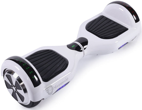 White 6.5" Classic Disco LED Official Hoverboard - Official Hoverboard