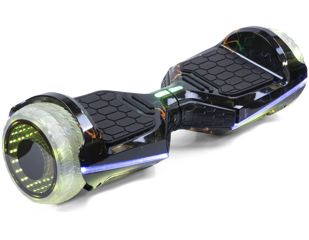 INFINITY - RAINBOW LIGHTNING Bundle 6.5" ALL TERRAIN APP BLUETOOTH & LED OFFICIAL HOVERBOARD - Official Hoverboard